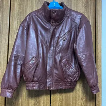 빈티지 가죽 자켓 브라운 양가죽 천연 가죽