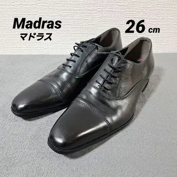 마드라스 가죽 스트레이트 팁 비즈니스 슈즈 드레스 슈즈