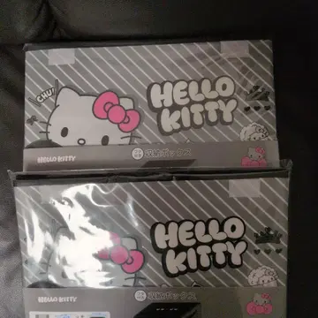 헬로키티 뚜껑 포함 수납 박스 새상품