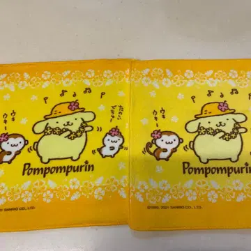 폼폼푸딩 헤이세이 레트로 미니 타월 2개 세트