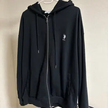U.S. POLO ASSN. 오버 사이즈 지퍼 후드티