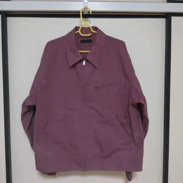 퍼플 지퍼 자켓