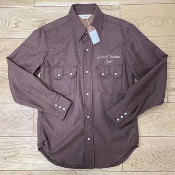 RADIALL 라디얼 긴팔 셔츠 사이즈 S 택 포함 브라운