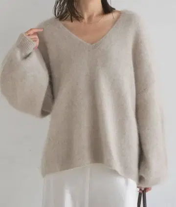 퍼 니트 2way 퍼프 슬리브 니트