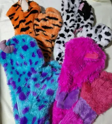 디즈니랜드 장갑 머플러 포함 팬캡 4종 세트 모자