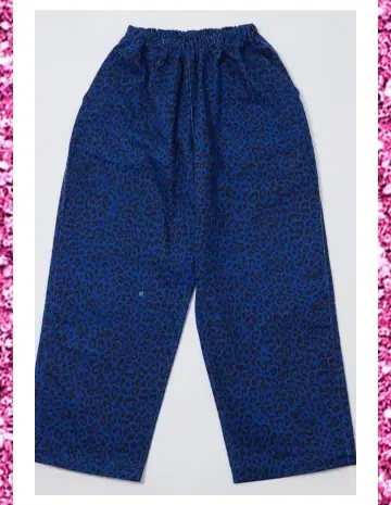 RE. 나카 리이사 셰프 팬츠 레오파드 블루