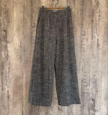 UNITED ARROWS 트위드 스트레이트 팬츠 브라운 XS