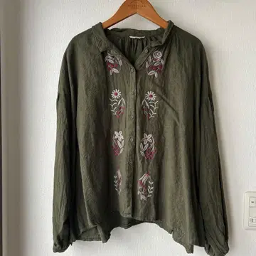 마카베 앨리스xSamansaMos2 자수 블라우스