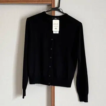 UNIQLO 유니클로 메리노 크루넥 가디건 블랙