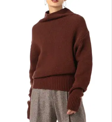 ESTNATION 택 포함 새상품 울 캐시미어 하이넥 니트