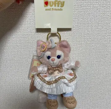 상하이 디즈니 생일 리나벨 봉제 인형 키체인