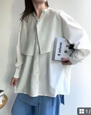 오버 사이즈 화이트 셔츠 긴팔