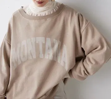 Whim Gazette 피그먼트 로고 우라케 풀오버