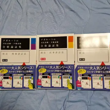 아갈루트 사법시험 합격론증집 2판 3판 형법, 형소, 민소, 민법, 상법