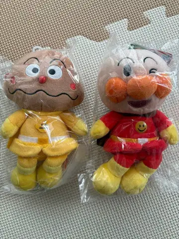 미개봉 새상품 쁘띠 빈즈 호빵맨 카레빵맨 봉제 인형