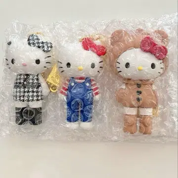 새상품 키티전 시크릿 마스코트 참 곰 키티 하운드투스 3종 세트