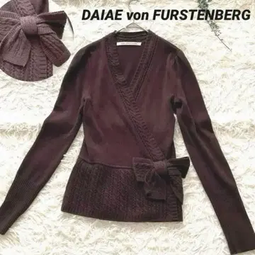 다이앤폰퍼스텐버그 카슈쿨 리본 니트 캐시미어 S