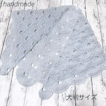 삼각형 숄 스톨 대형 사이즈 (아이스 블루)