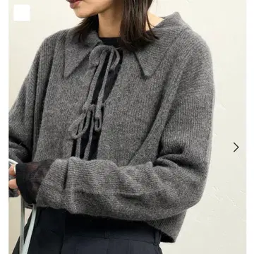 저널 스탠다드 울 믹스 크롭 가디건