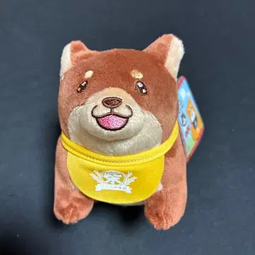 충견 모치시바 기분 좋은 꼬리 마스코트 노랑 택 포함 봉제 인형