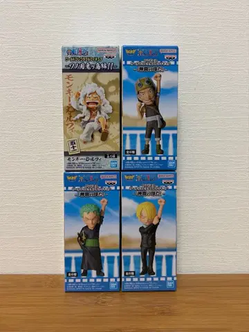 원피스 월드 컬렉션 동료의 증표 조로 우솝 와노쿠니 루피 피규어