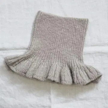 택 포함 새상품 homspun 넥워머 아이보리 홈스펀