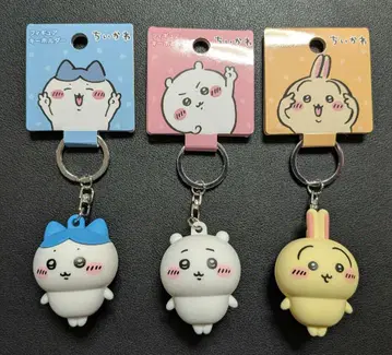 치이카와(먼작귀) 피규어 키링 3종 세트 치이카와 하치와레 토끼