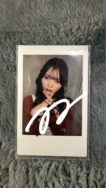 마나베 나기사 쨩 폴라로이드 친필