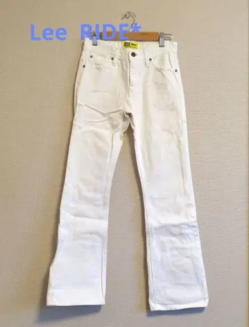 Lee RIDE* 화이트 데님 팬츠