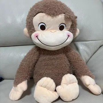 호기심 많은 조지 빨간 볼 슈퍼 라지 봉제 인형