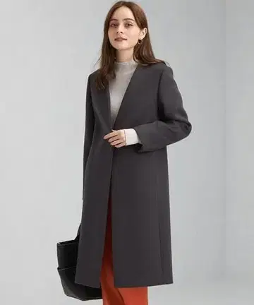 신] 그린 라벨 릴랙싱*노라펠 코트 다크 그레이 34 3만