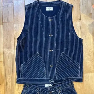 Schott 히코리 데님 셋업 인디고