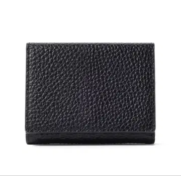 빔즈 하트 블랙 가죽 3단 폴더형 지갑