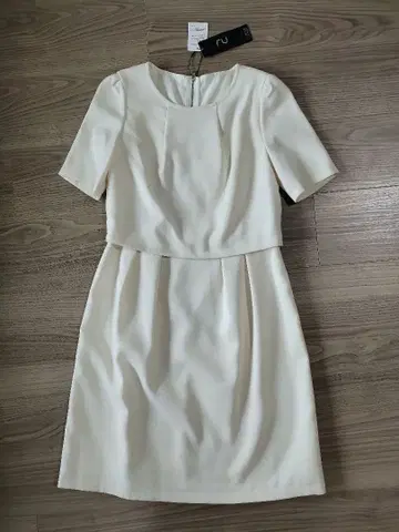 한정 할인 [택 포함 새상품] RU 포멀 원피스 화이트 XS 5호 마루이