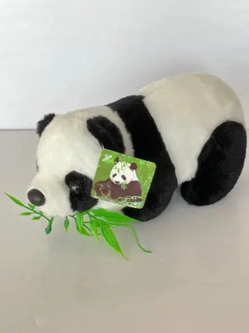 팬더 봉제 인형 택 포함 미사용품 대나무를 문 팬더