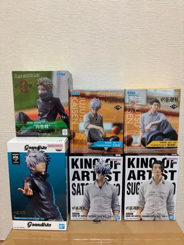 주술회전 피규어 6체 세트 고죠 사토루 게토 스구루 이누마키 토게