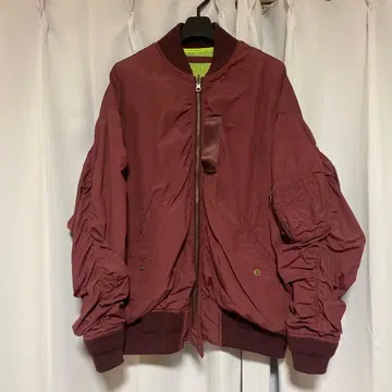 BEAMS BOY MA-1 자켓 버건디