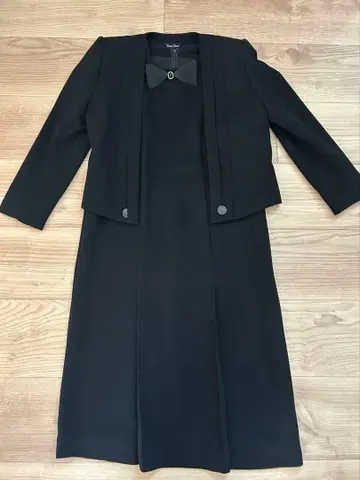 예복 상복 여성용 블랙 블랙 원피스 자켓