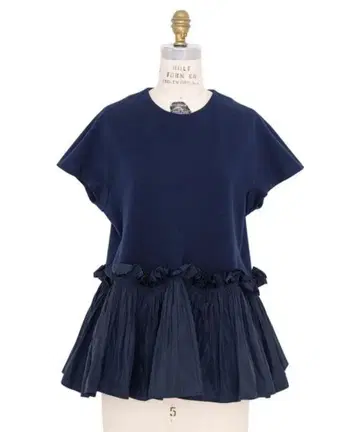 새상품 DRAWER 플리츠 플레어 페플럼 블라우스 2