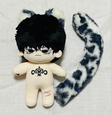 무속성 봉제 인형 20cm 옷 갈아입기 봉제 인형 눈표범