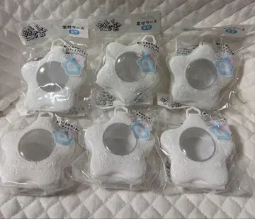 [ 미사용 새상품 ] 세리아 활 창문형 케이스 별 모양 6개 세트 화이트