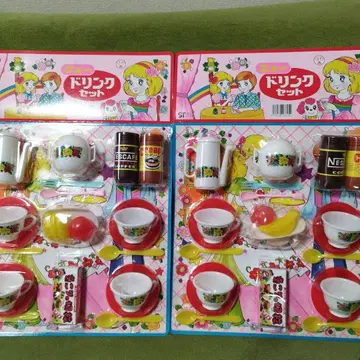 뉴 드링크 세트 쇼와 레트로 소꿉놀이 완구