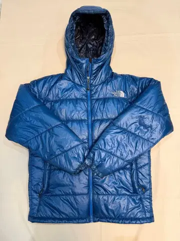 THE NORTH FACE 후드 부착 다운 자켓 파랑