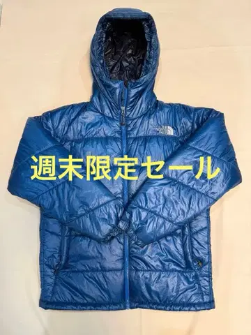 THE NORTH FACE 후드 부착 다운 자켓 파랑