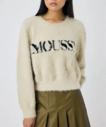 SHAGGY MOUSSY LOGO KNIT / 샤기 마우지 로고 니트
