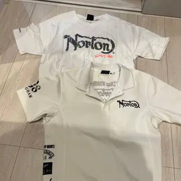 Norton T셔츠 화이트 L사이즈 2장 세트