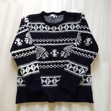 노르딕 무늬 니트 L