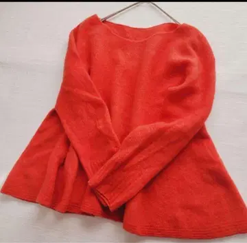 고급 멜체리아 드레스테리아 캐시미어 100% 포근 플레어 니트 루즈핏