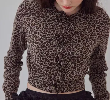 Treat urself 레오파드 가디건