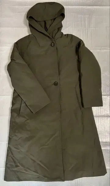 투모로우랜드 후드 부착 롱 다운 코트